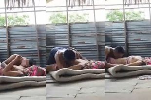 ผัวเมียรุ่นใหญ่แอบจัดกันในกระท่อม